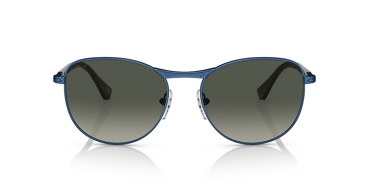 Persol Sunglasses 3025-S 962/S3 Blue Cat Eye Round Frames with Blue Lenses Persol - PO3235S Sunglasses | Specs Collective main image 3