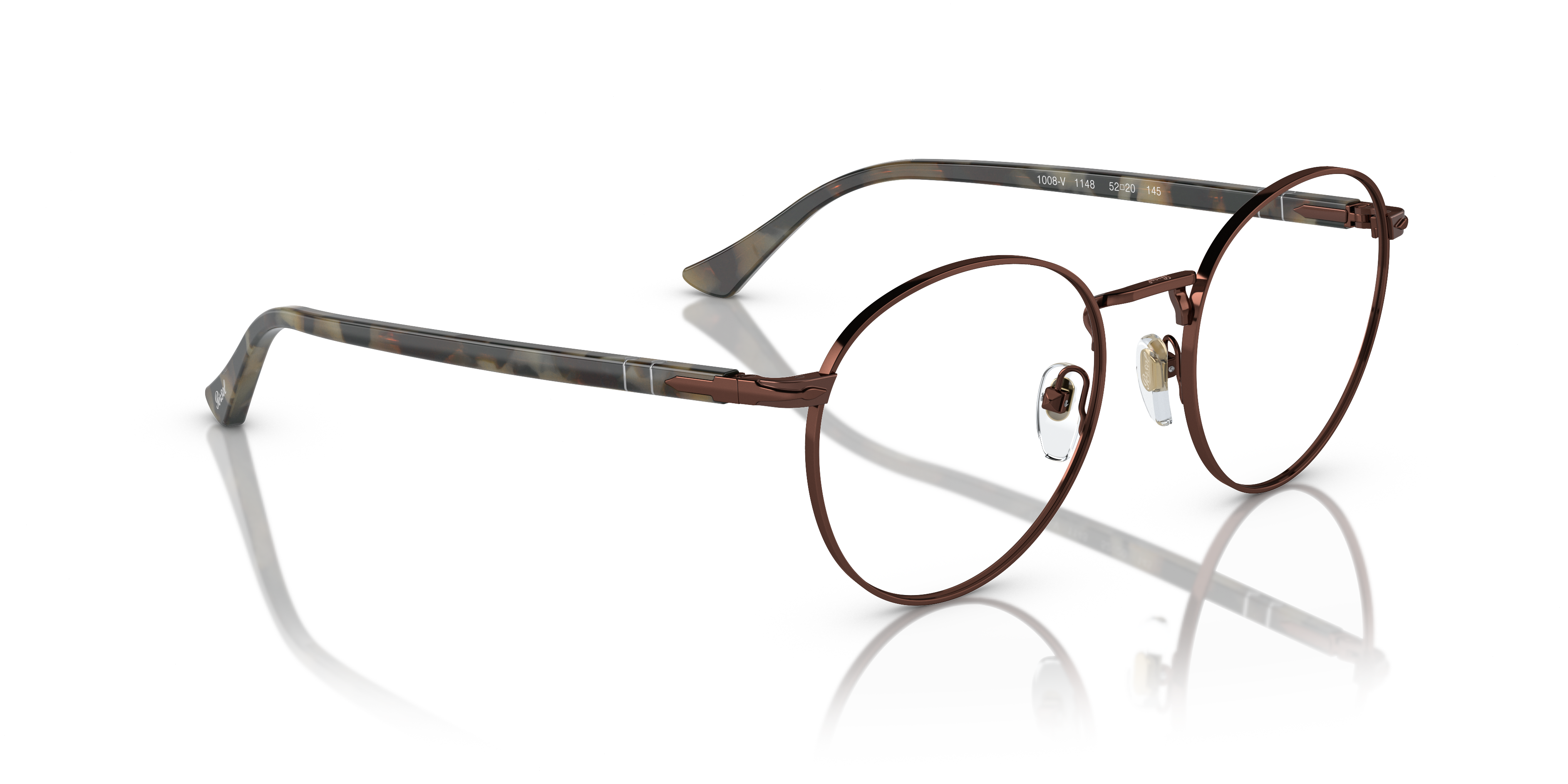 メガネ Persol FW25 Persol - 1008V VISTA - 1148 (1008V VISTA 1148) Persol PO1008V Eyeglasses in Brown | Persol® Persol Japan