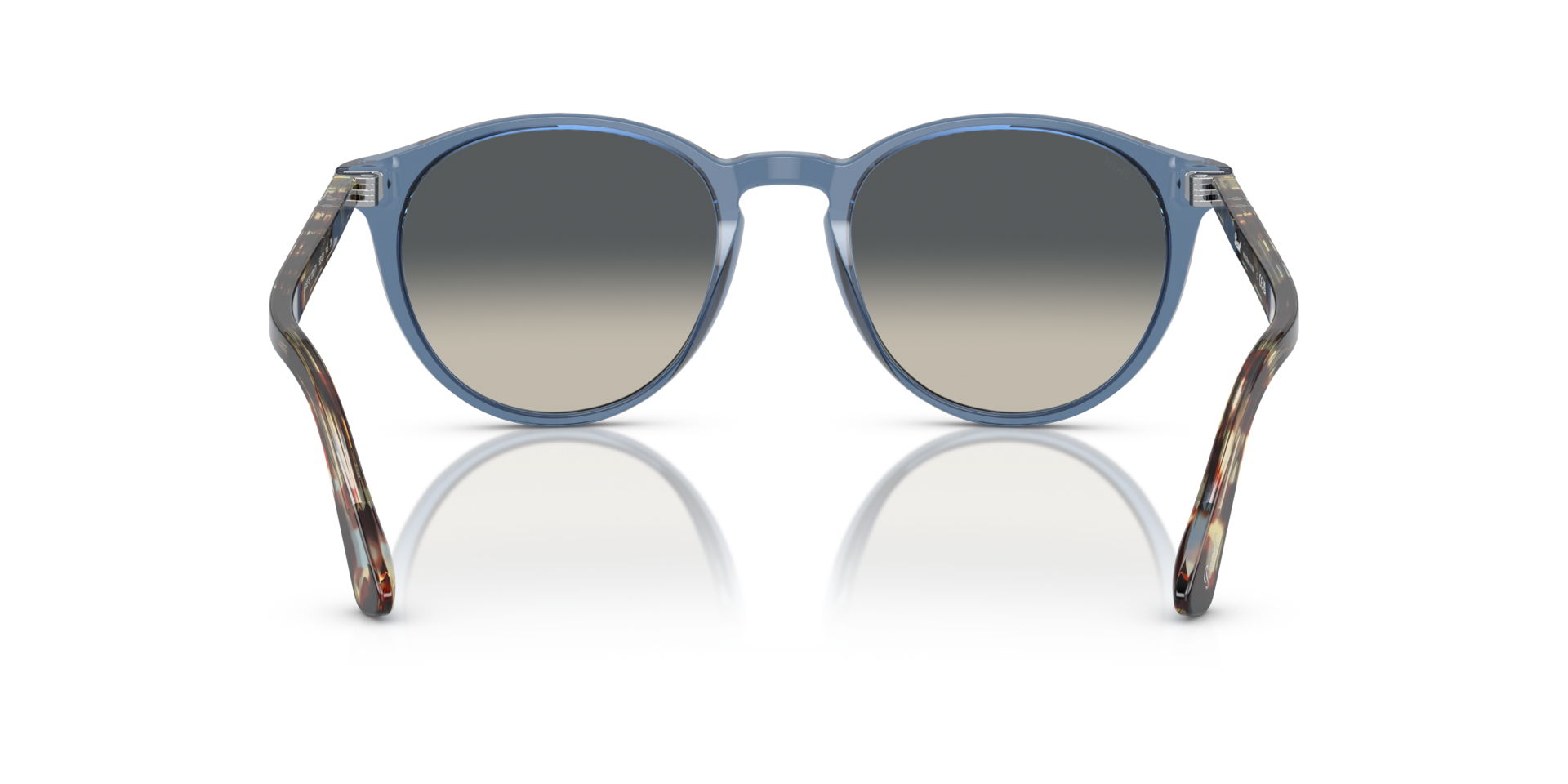 Persol 0PO3235S 120271 55mm Men's Sunglasses – Transparent Navy/Grey Gradient, Oval, Italy