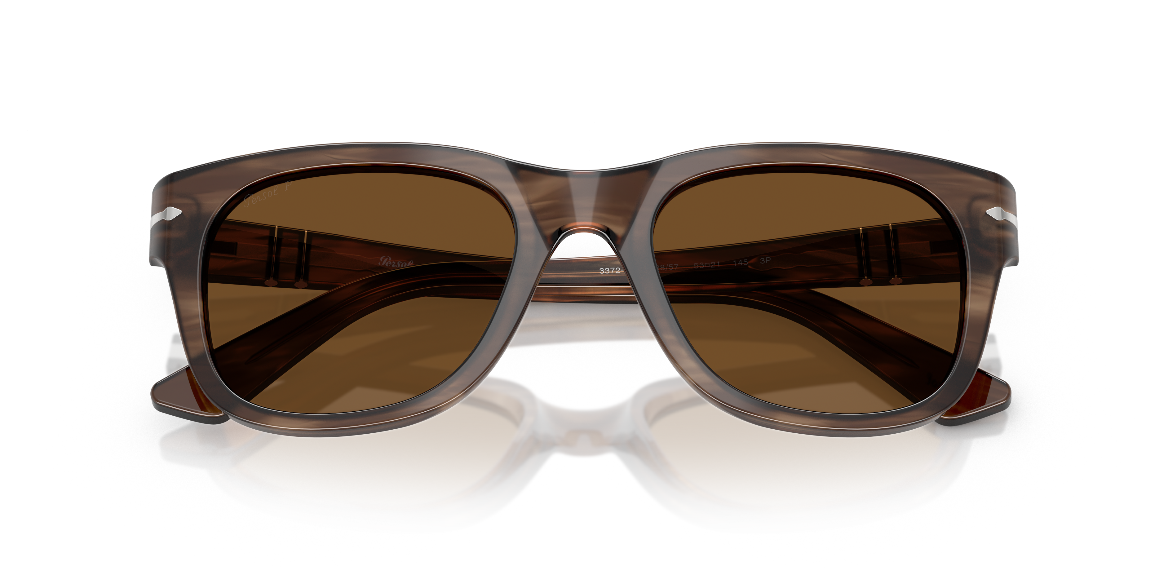 Persol PO3372S Sunglasses in Striped Brown | Persol® Persol USA