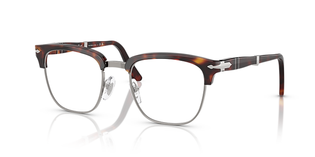 Lunettes De Vue Persol 2148-V 618 - Monture Ovale Métal Foncé - Neuf Avec étiquettes, Fabriqué En Italie