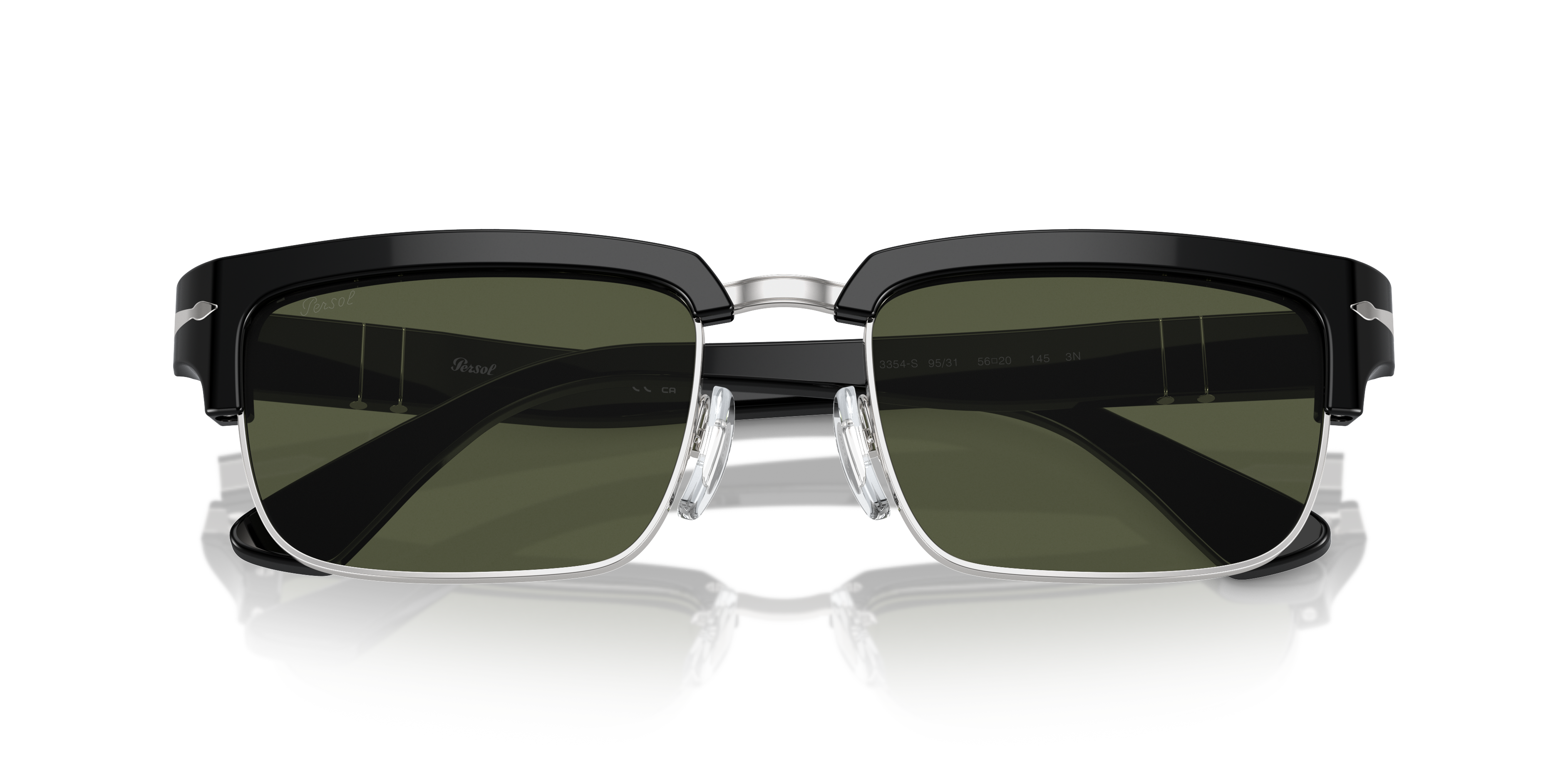 Occhiali Da Sole PO3354S - Nero/Argento - Green - Acetate