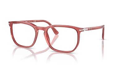 Persol PO3339V Eyeglasses in Transparent Red Persol Persol United Kingdom