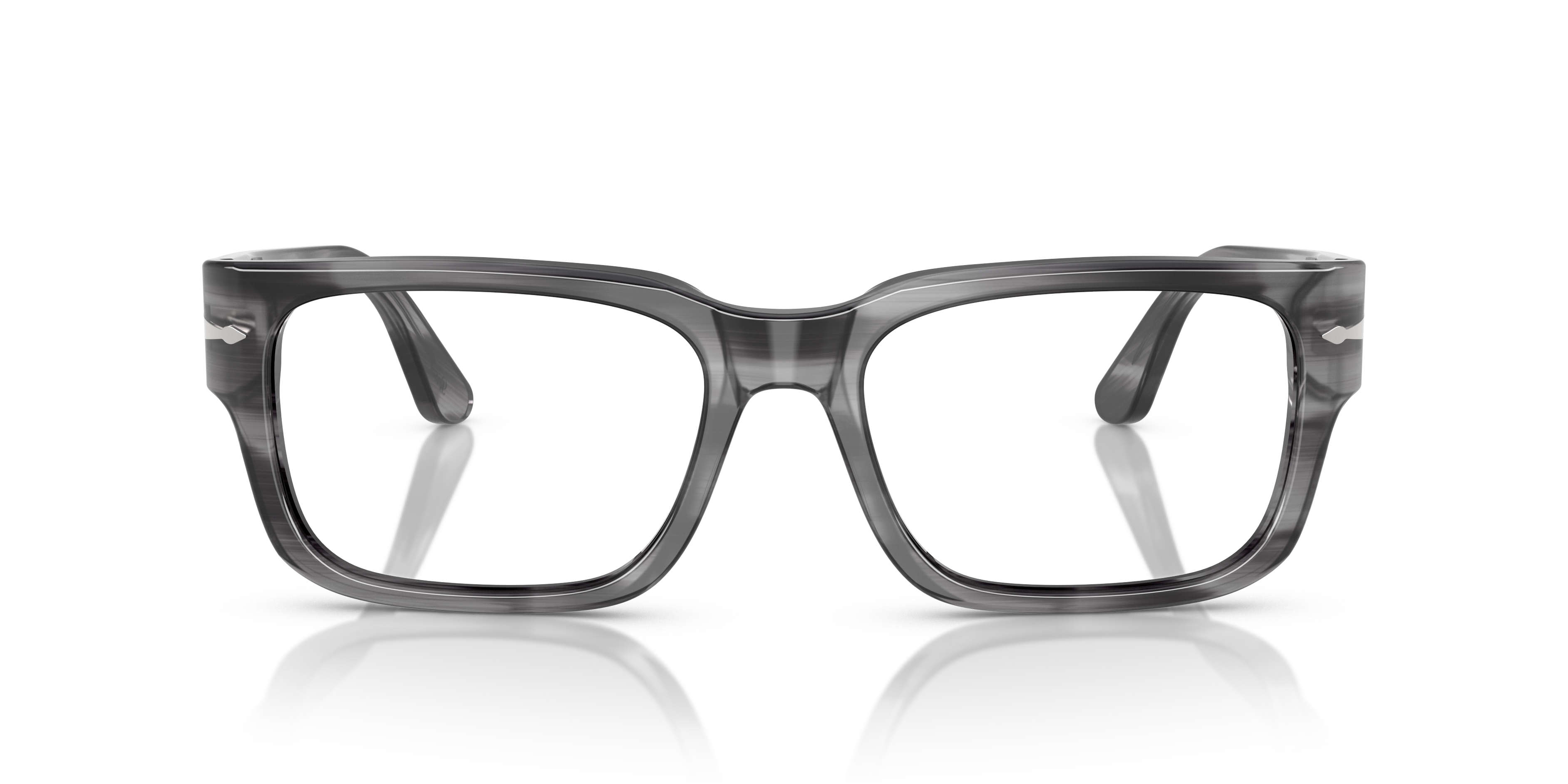 Persol PO3315V Eyeglasses in Striped Grey | Persol® Persol