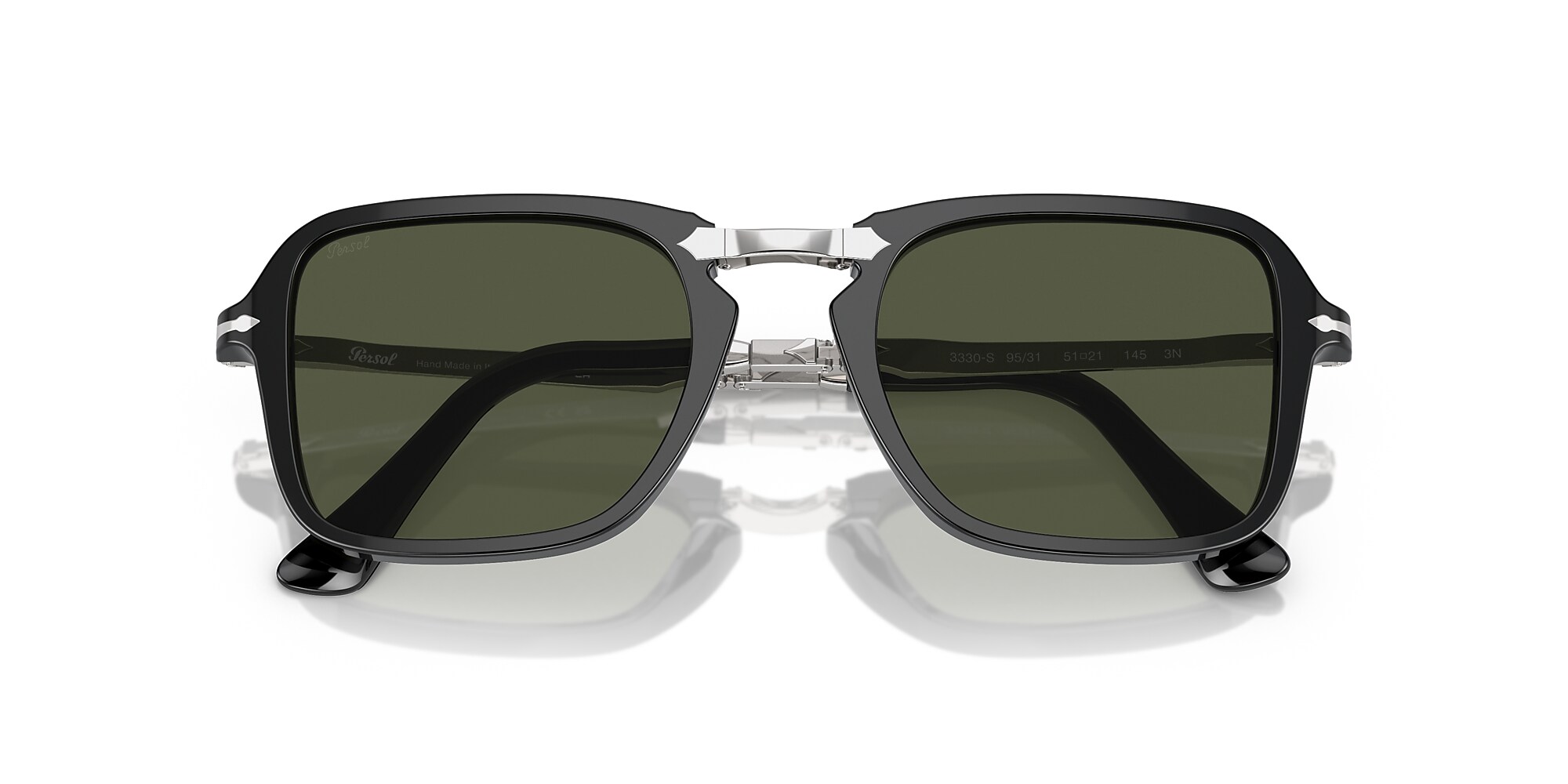 Lunettes De Soleil Persol PO3330S Pliables - Taille 54 21 145, Verres Polarisés Gris