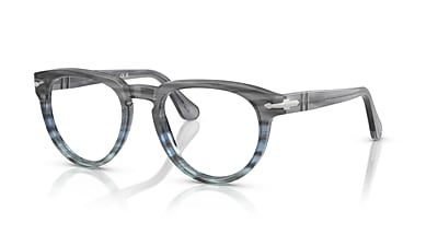 メガネ Persol FW25 Persol - 3377V VISTA - 95 (3377V VISTA 95) Persol PO3377V Eyeglasses in Striped Grey | Persol® Persol