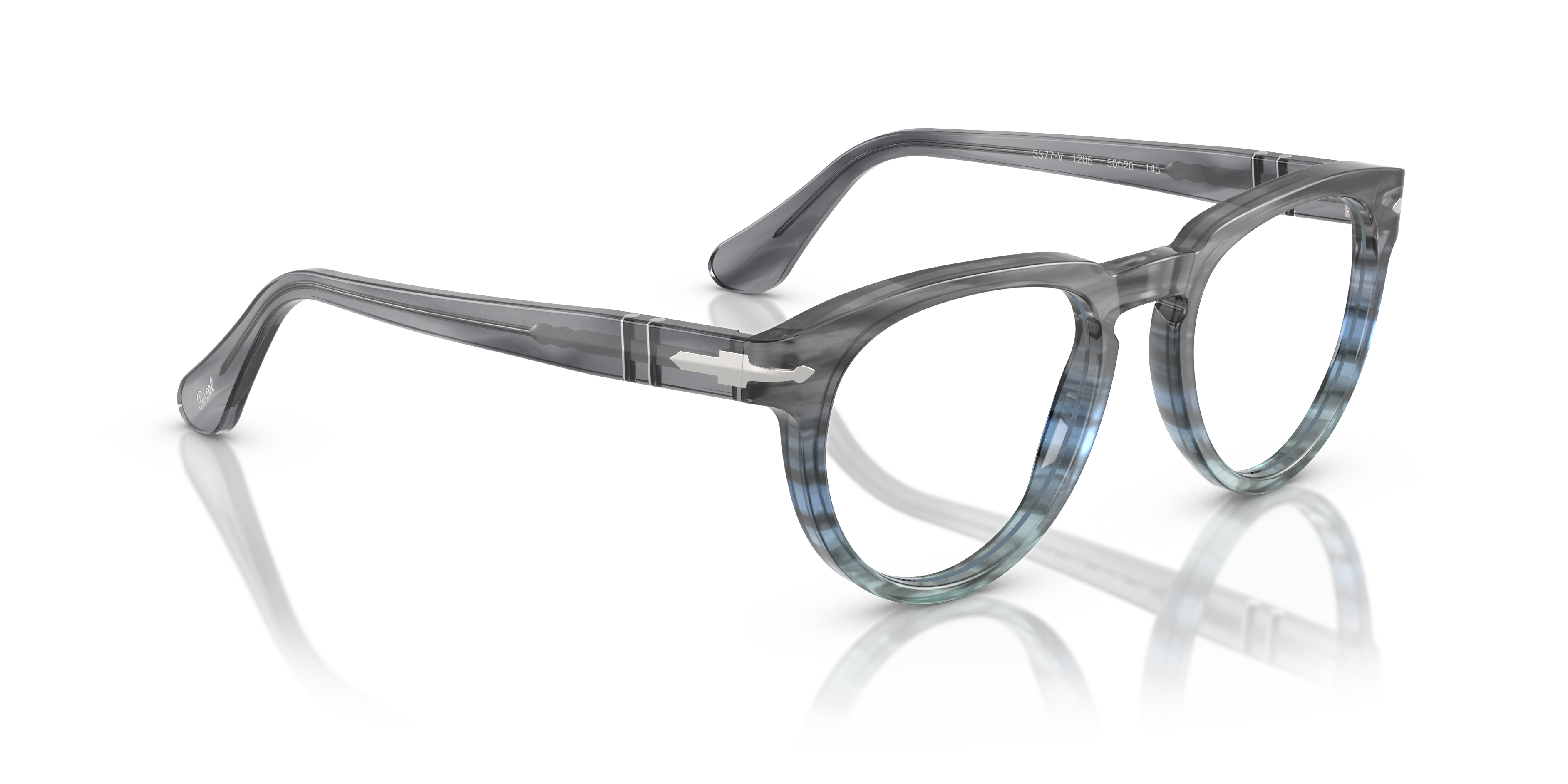 Persol PO3377V Eyeglasses in Striped Grey | Persol® Persol