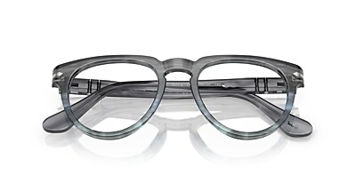 メガネ Persol FW25 Persol - 3377V VISTA - 204 (3377V VISTA 204) Persol PO3377V Eyeglasses in Striped Grey | Persol® Persol