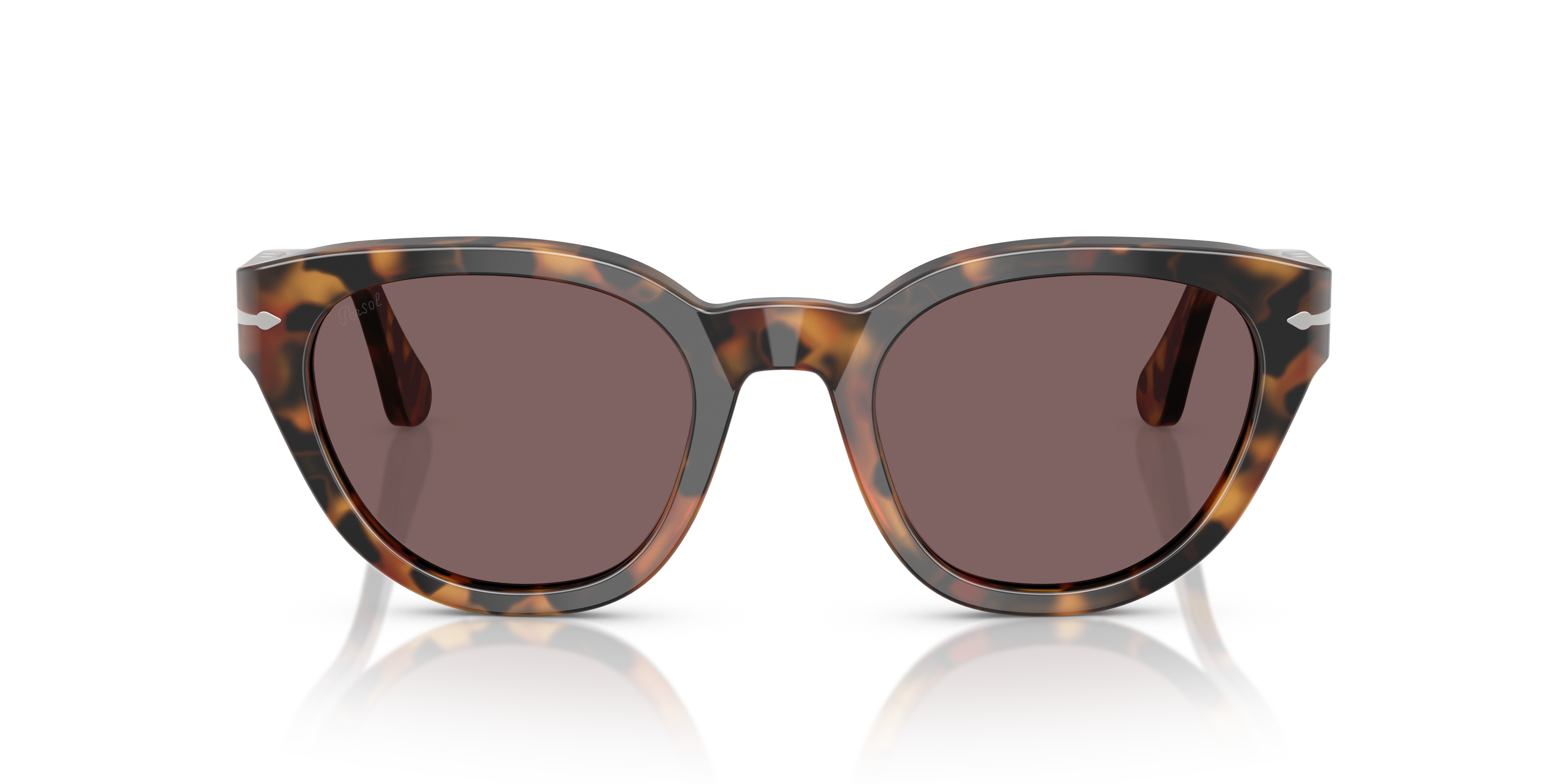 Persol Oval Frame Sunglasses In Violet