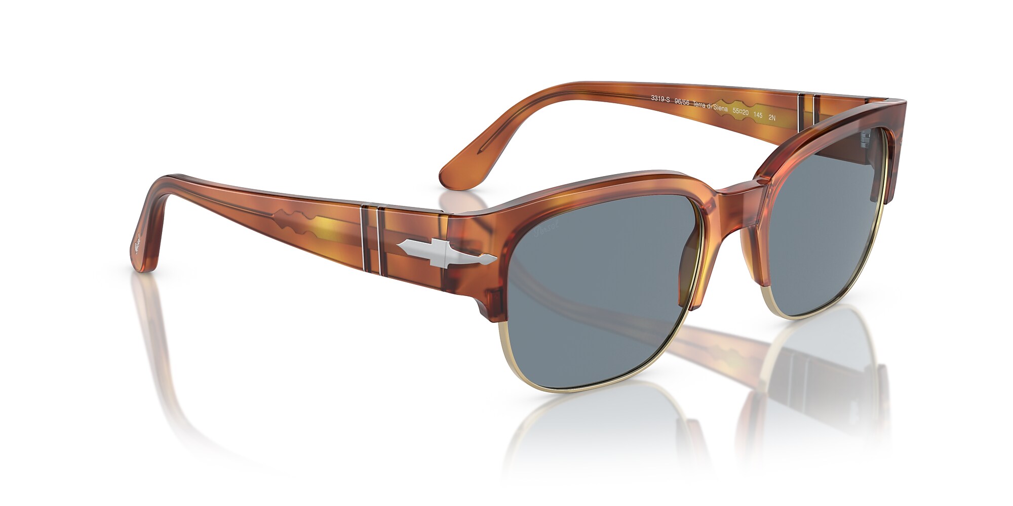 Persol PO3319S 1071GG – Occhiali Da Sole Uomo Tartaruga Marrone Con Lenti Transitions Zaffiro
