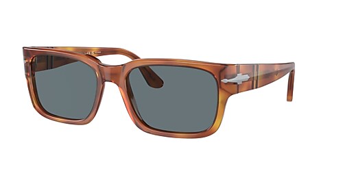 Persol Mann Sunglass Po3315s In Dark Blue Polarized