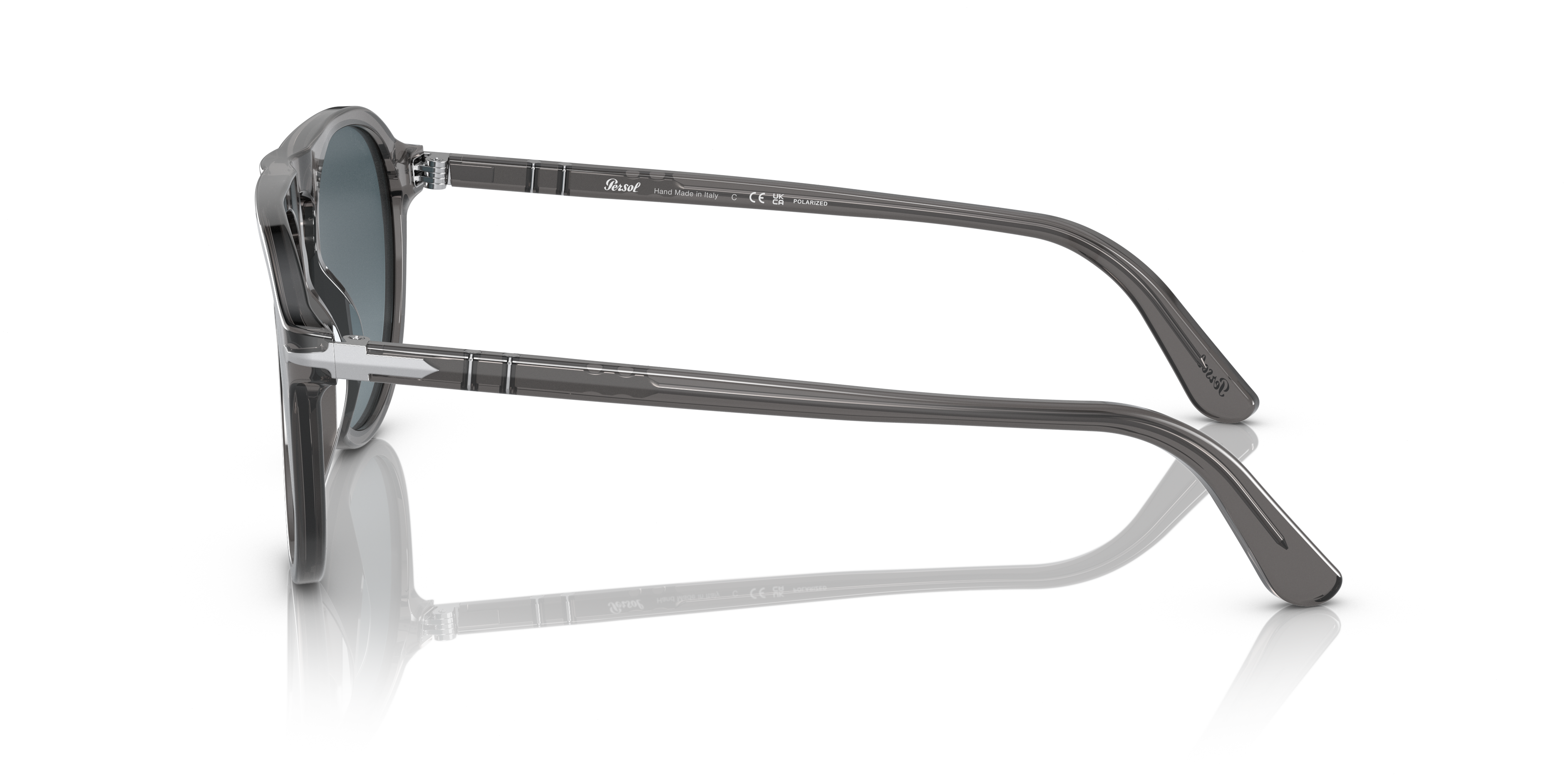 Persol PO3302S Sunglasses in Transparent Grey | Persol