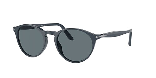 Shop Persol Po3092sm In Dark Blue Polarized