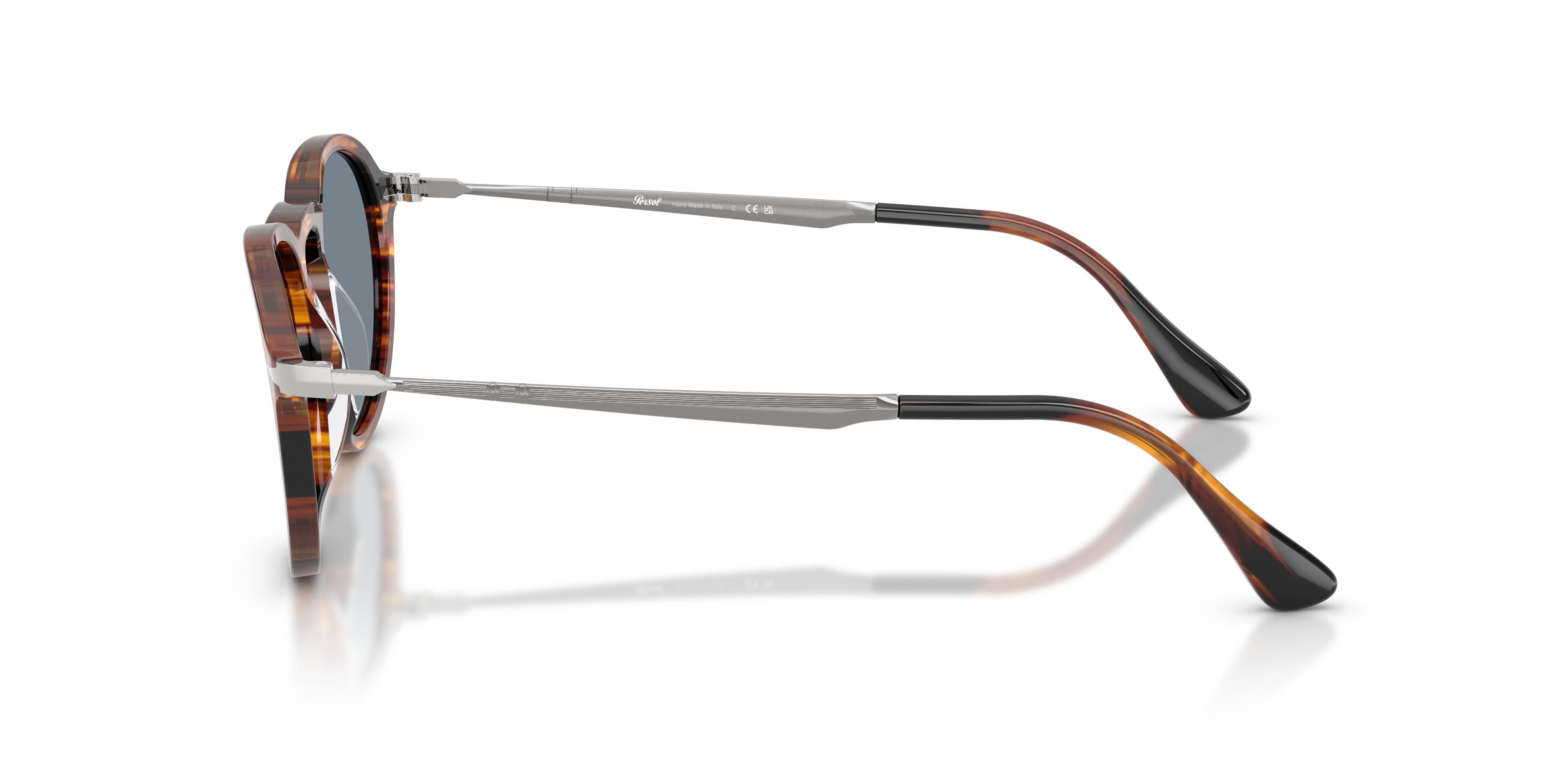 Persol PO3383S Sunglasses in Striped Black & Brown | Persol