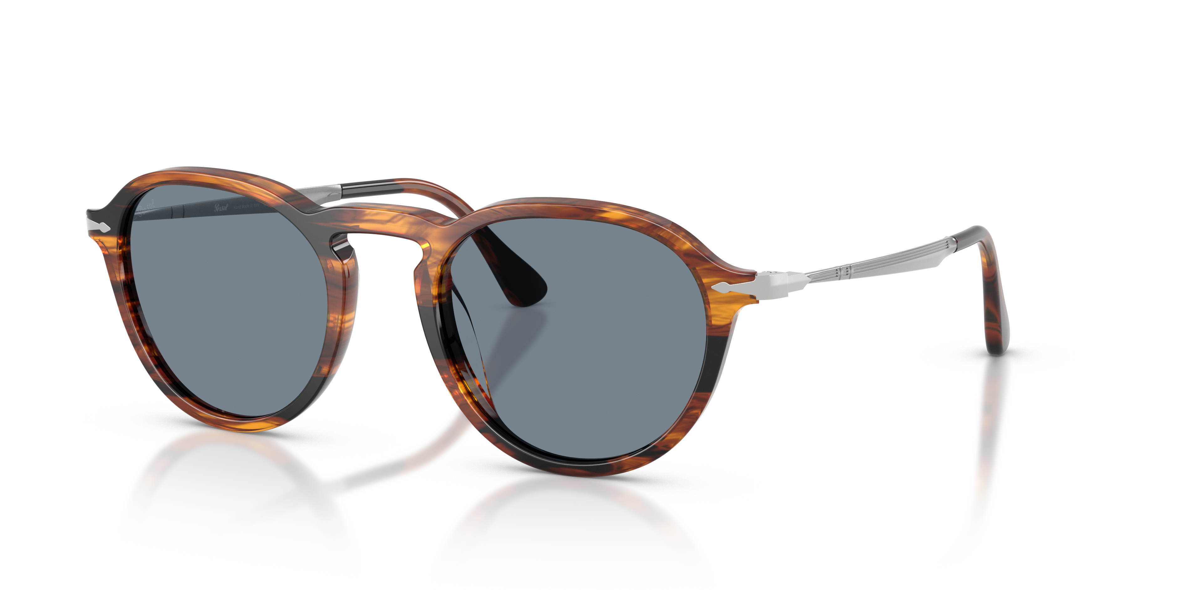 Persol PO3383S Sunglasses in Striped Black & Brown | Persol
