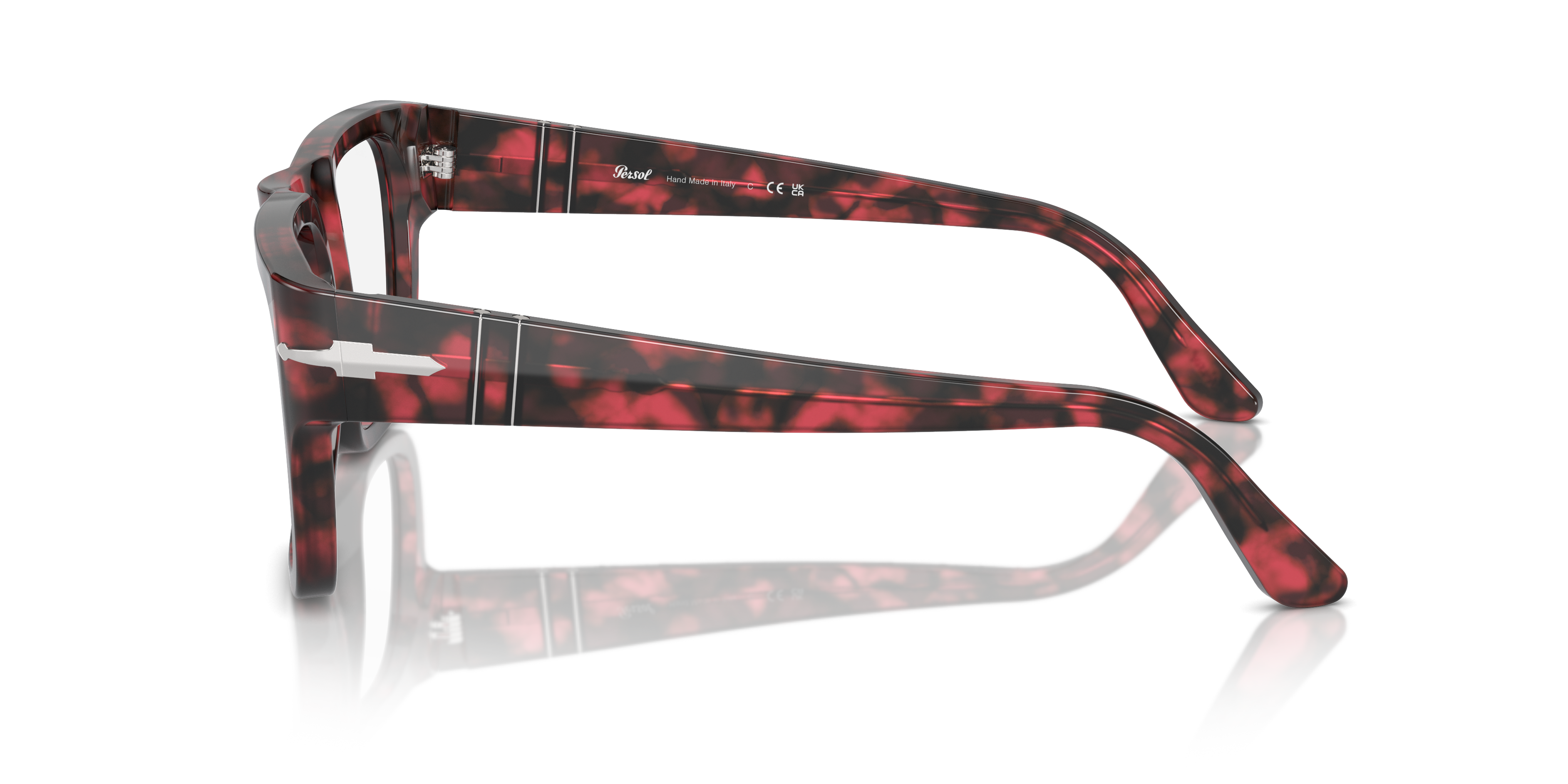 Occhiali Da Vista PO3348V - Red Havana - Clear - Acetate
