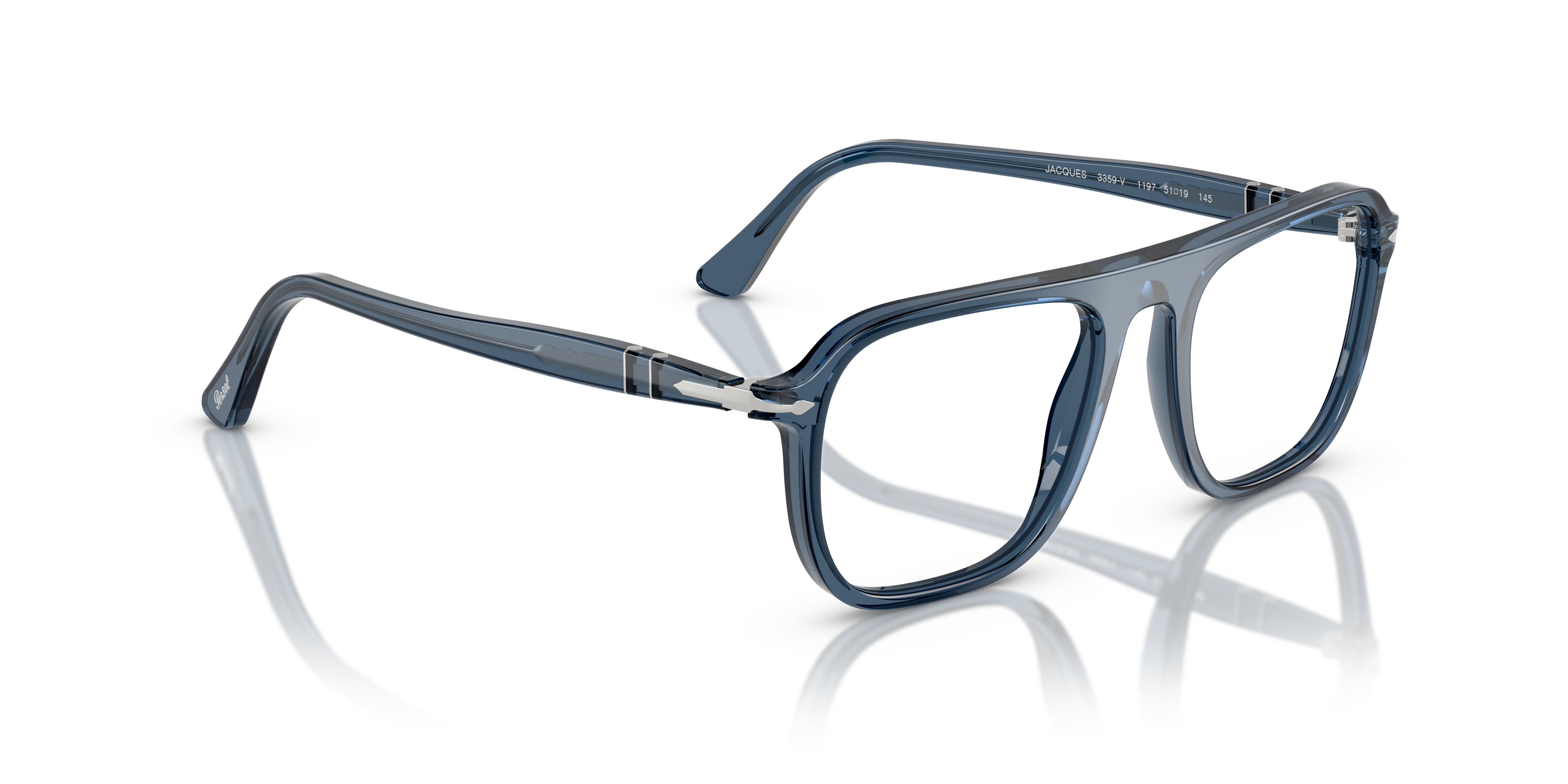 Persol PO3359V - Jacques Eyeglasses in Transparent Blue