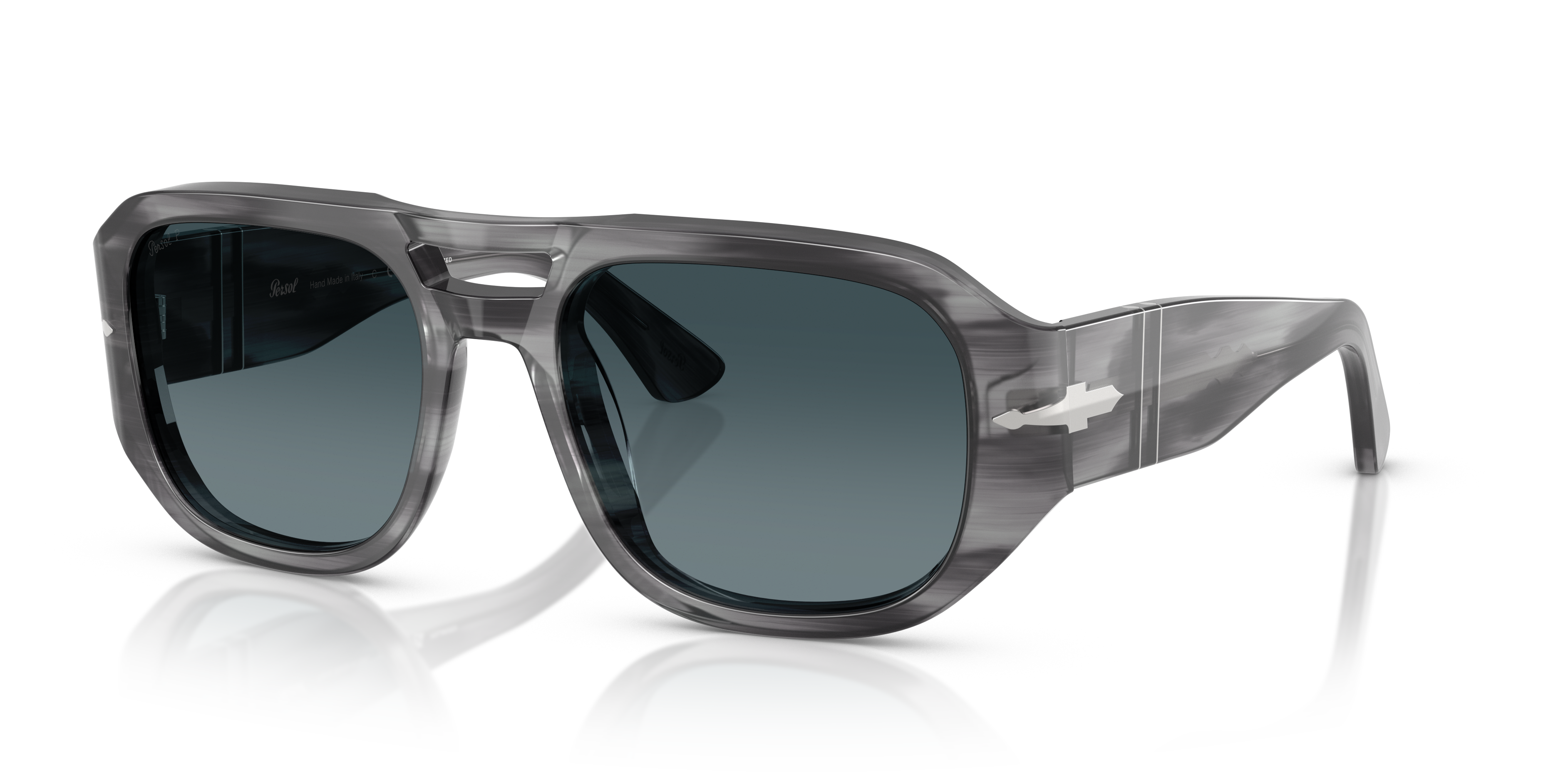 サングラス Persol Persol - 3380S SOLE - 1192S3 (3380S SOLE 1192S3) Persol PO 3380S - 1192S3 Grigio Striato | Occhiale Da Sole