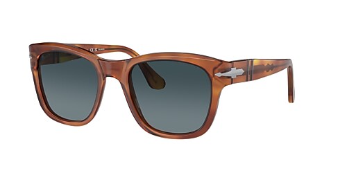 Persol Unisex Polarized Sunglasses, 0po3313s96s352w 52 In Light Blue Gradient Dark Polarized