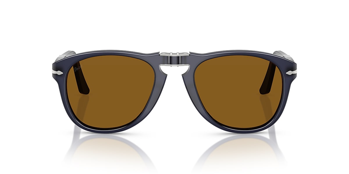 Persol 0714 折りたたみサングラス Amazon | Persol 0714 Folding べっ甲柄 / グレー セルフレーム