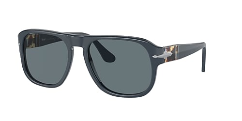 Shop Persol Po3310s In Dark Blue Polarized