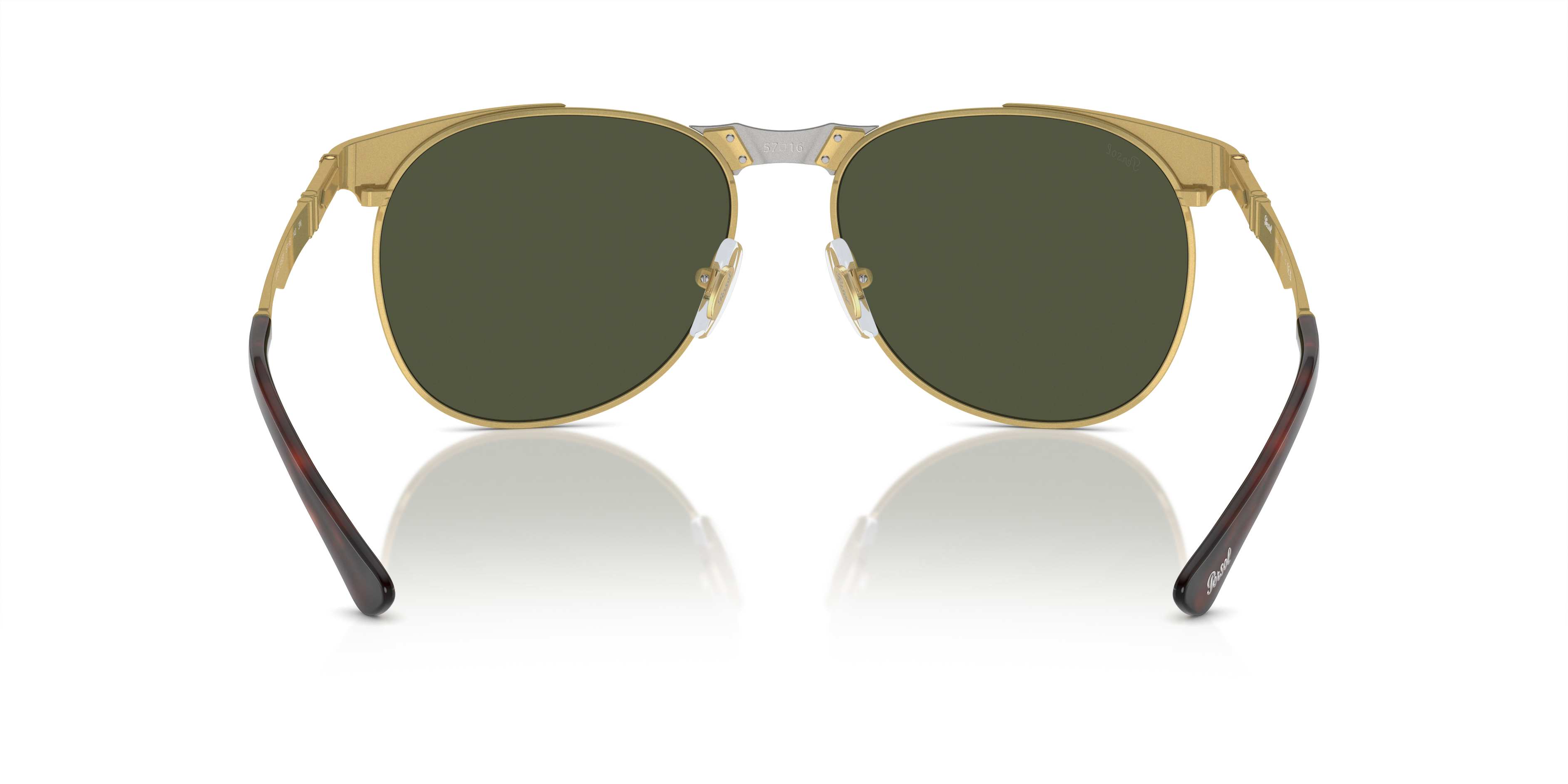 サングラス Persol Persol - 1016S SOLE - 1078B1 (1016S SOLE 1078B1) Occhiali Da Sole PO1016S - Gold - Green - Metal | Persol