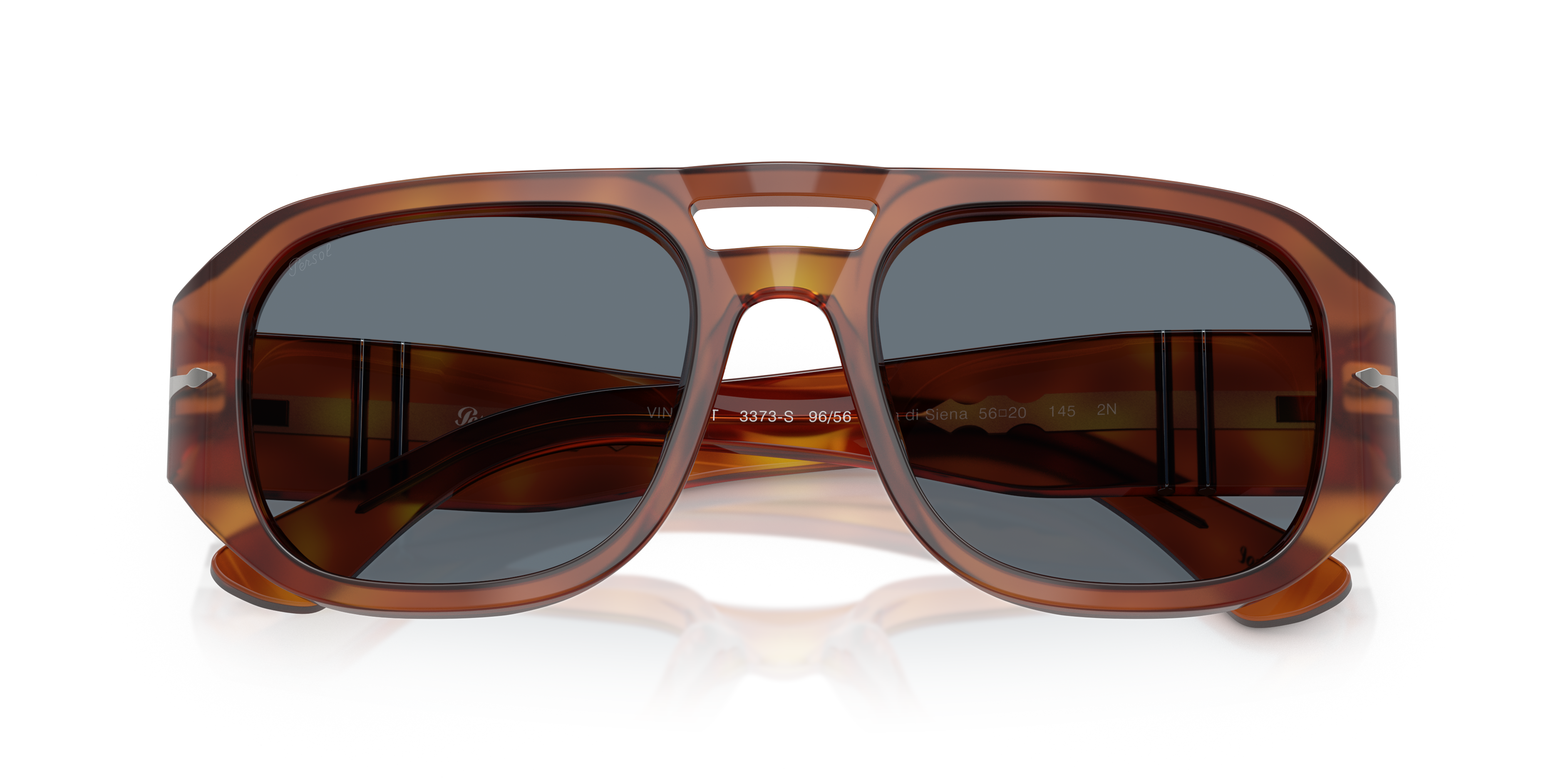 サングラス Persol FW25 Persol - 3373S SOLE - 96/56 (3373S SOLE 96 56) Occhiali Da Sole PO3373S - Terra Di Siena - Light Blue