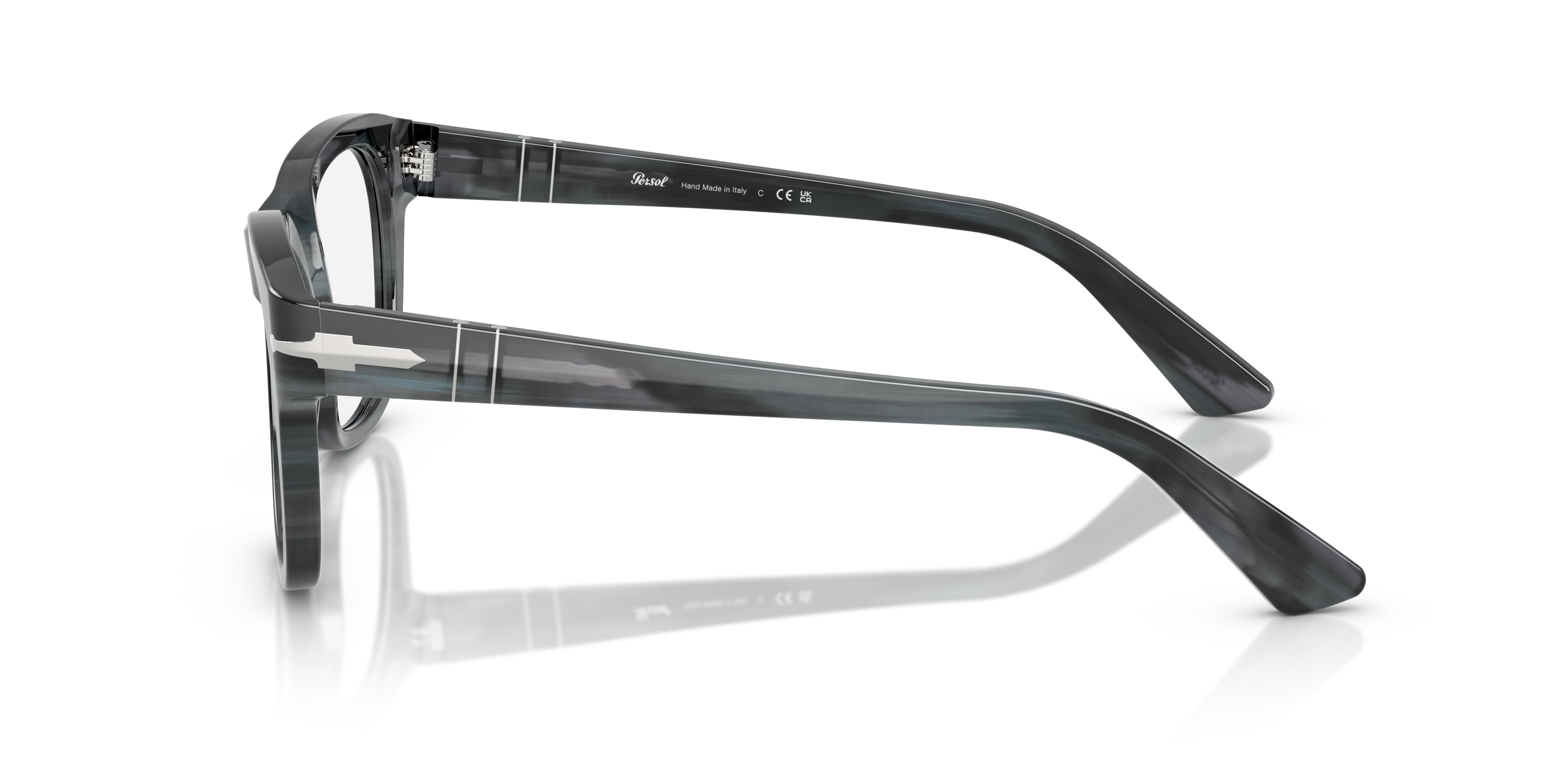 Persol PO3372V Eyeglasses in Striped Grey | Persol® Persol