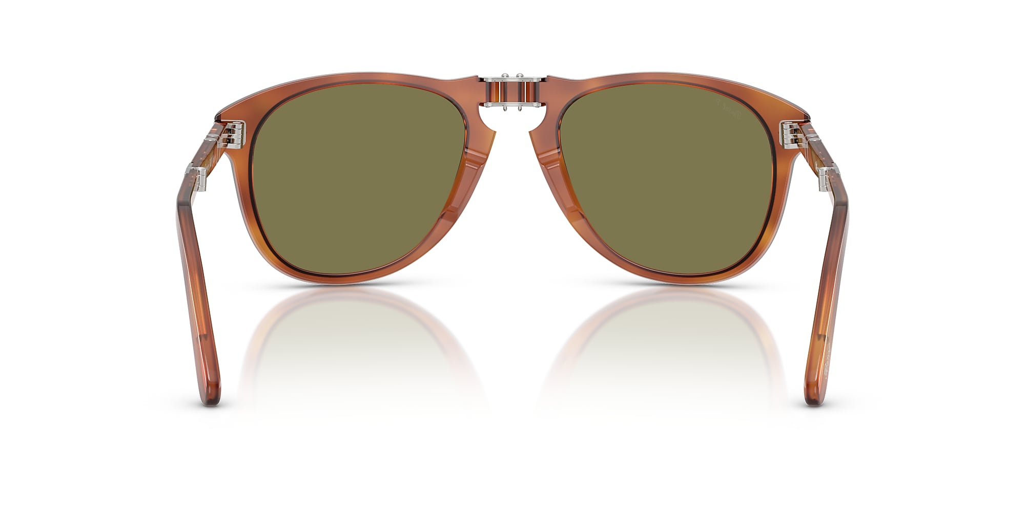 Lentilles De Rechange Persol 714SM Steve McQueen - Vert Polarisé, Taille 52, Qualité Cristal