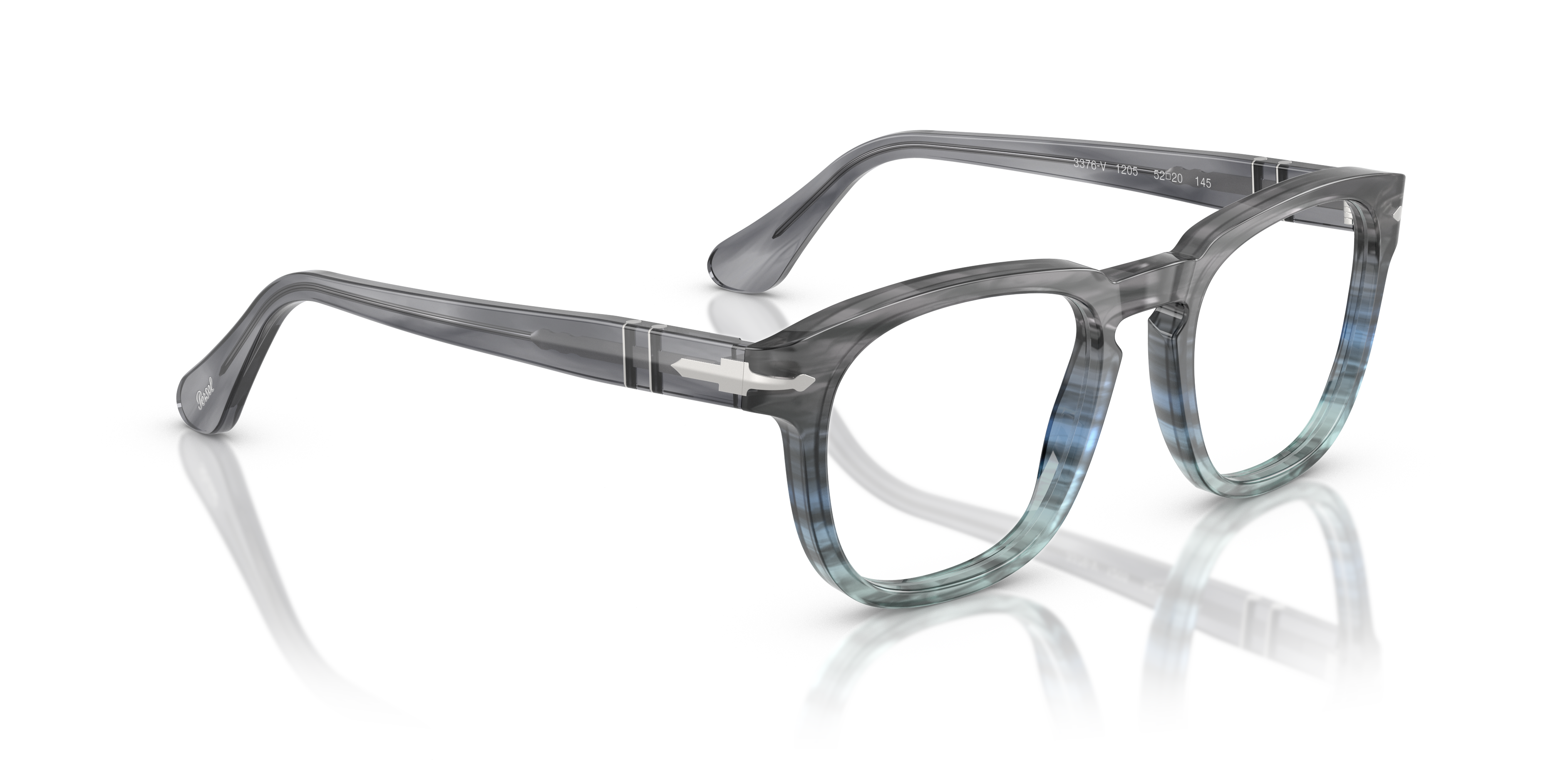 Persol PO3376V Eyeglasses in Striped Grey | Persol® Persol USA