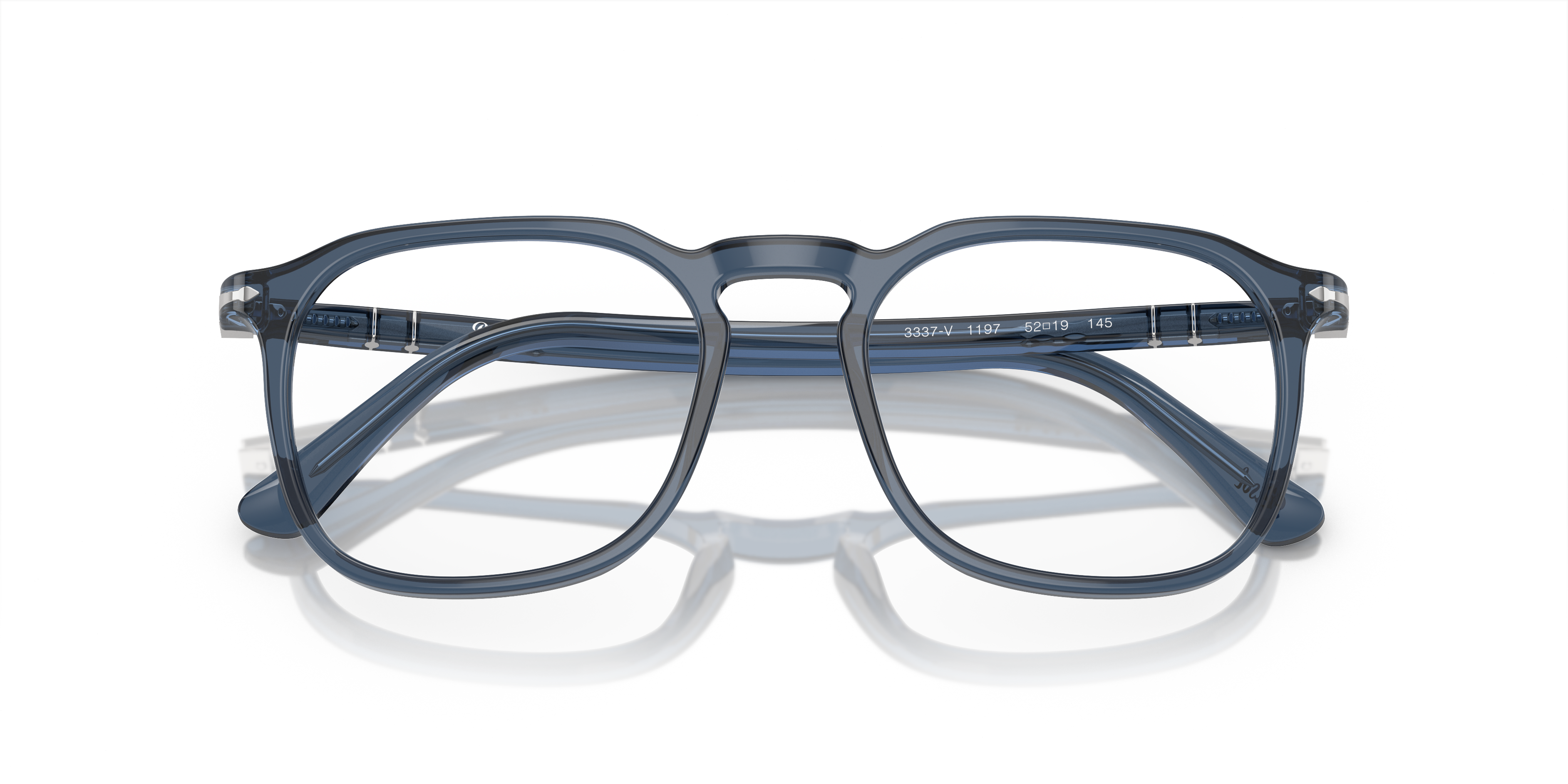 メガネ Persol FW25 Persol - 3337V VISTA - 1197 (3337V VISTA 1197) Occhiali Da Vista PO9714VM - Opal Brown Embedding - Clear