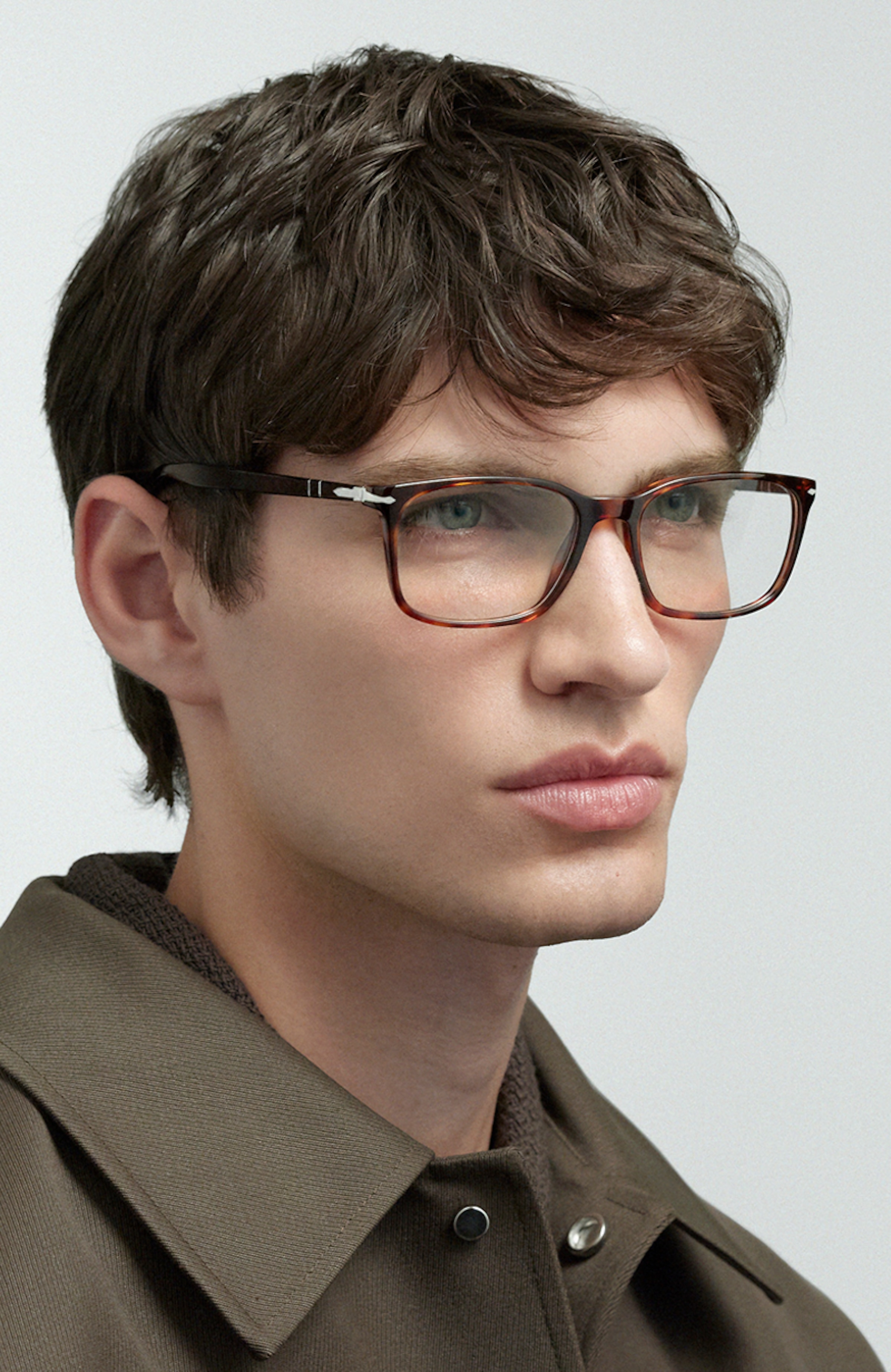 Occhiali Da Vista PO3189V Black Clear Acetate Persol